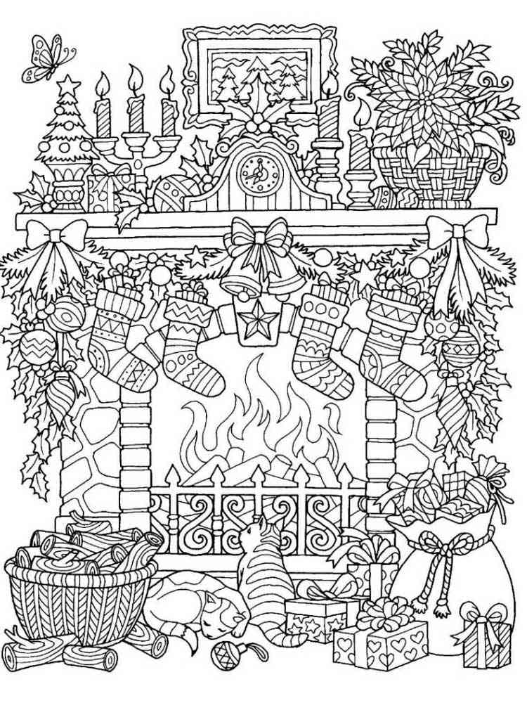 Winter Coloring Pages For Adults