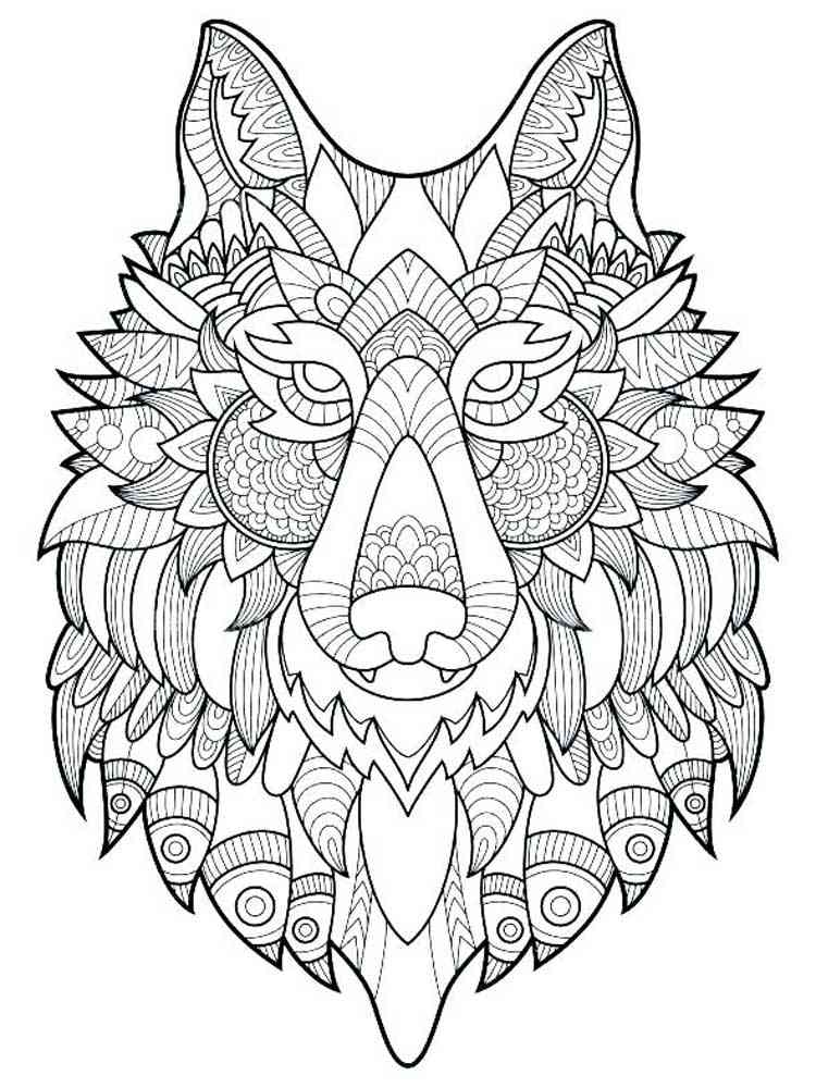 Free Wolf Coloring Pages For Adults Printable To Download Wolf