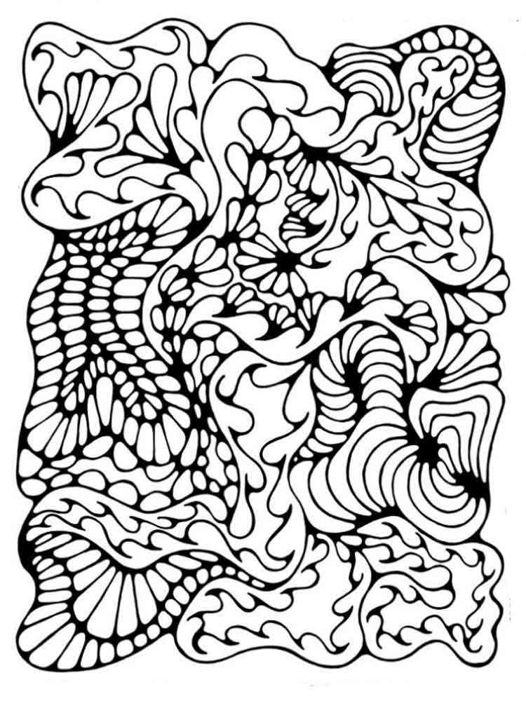 Free Abstract Coloring Pages For Adults Printable To 624 | The Best ...