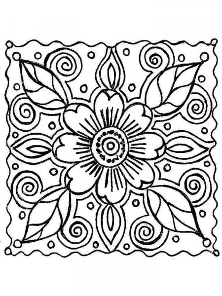 Abstract coloring pages for Adults