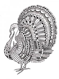 Zentangle Birds Coloring Pages 26