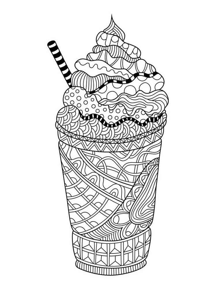 Download Free Ice Cream coloring pages for Adults. Printable to ...