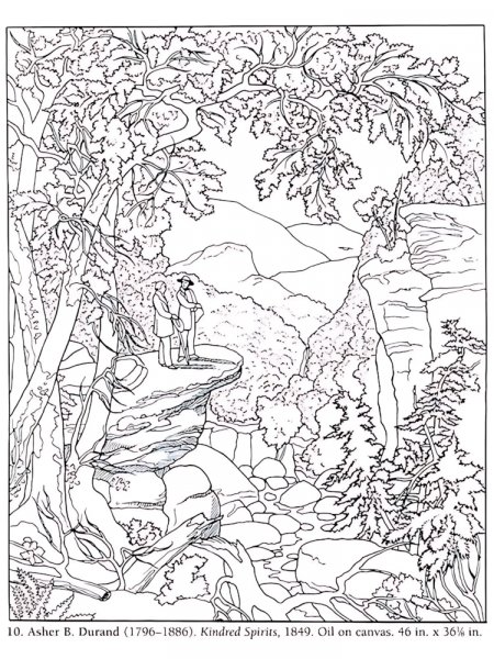 Nature coloring pages for Adults