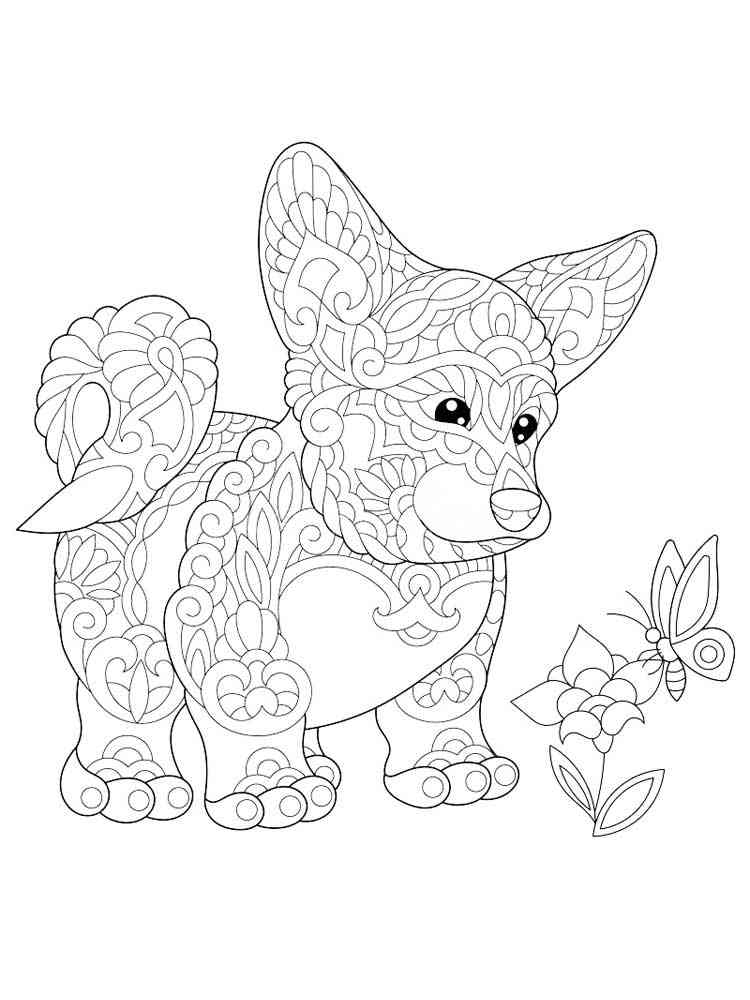 Free Puppy Coloring Pages For Adults Printable To Download Puppy Coloring Pages