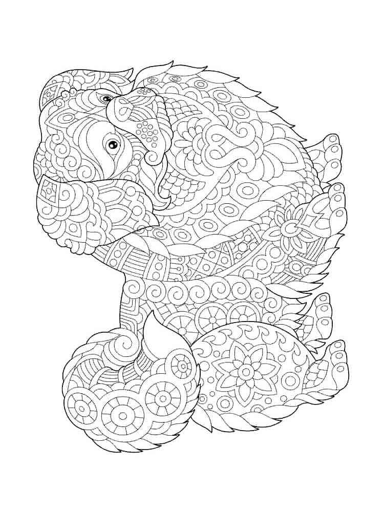 Free Puppy coloring pages for Adults. Printable to ...