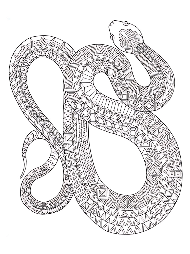 Snake Coloring Pages For Kids This Princess Snake Coloring Page Features A Sassy Snake 