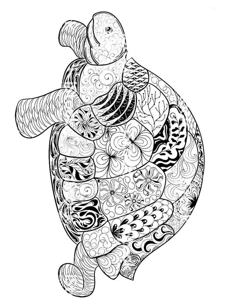 Free Turtle coloring pages for Adults. Printable to ...