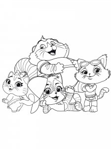 44 Cats coloring page 11 - Free printable