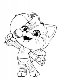 44 Cats coloring page 18 - Free printable