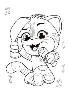 44 Cats coloring page 20 - Free printable
