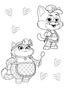 44 Cats coloring page 23 - Free printable