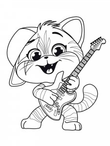 44 Cats coloring page 6 - Free printable
