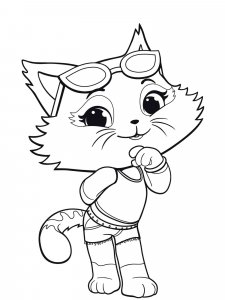 44 Cats coloring page 8 - Free printable
