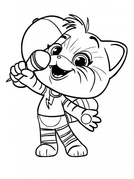 44 Cats coloring pages