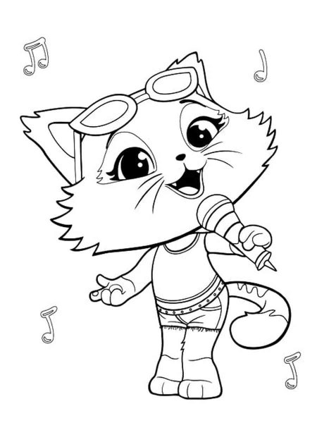 44 Cats coloring pages