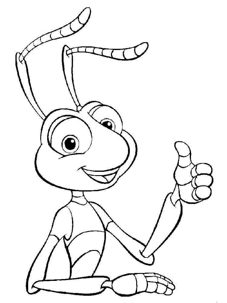 A Bug's life coloring pages. Download and print A Bug's life coloring pages