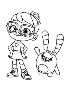 Abby Hatcher coloring page 1 - Free printable