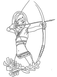 Ainbo: Spirit of the Amazon coloring page 2 - Free printable