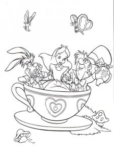 Alice in Wonderland coloring page 18 - Free printable
