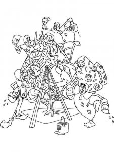 Alice in Wonderland coloring page 2 - Free printable