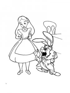 Alice in Wonderland coloring page 26 - Free printable