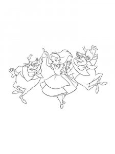 Alice in Wonderland coloring page 32 - Free printable