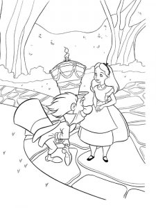 Alice in Wonderland coloring page 34 - Free printable