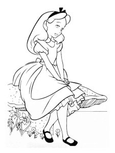 Alice in Wonderland coloring page 45 - Free printable
