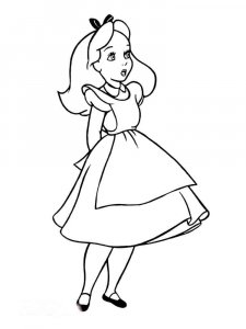 Alice in Wonderland coloring page 46 - Free printable