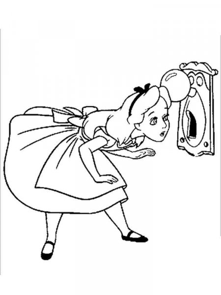 Alice in Wonderland coloring pages