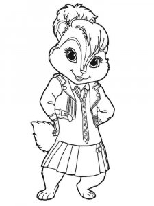 Alvin and the Chipmunks coloring page 12 - Free printable
