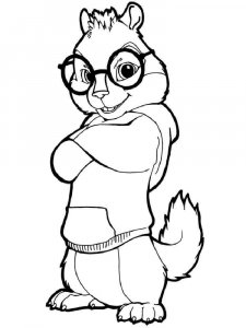 Alvin and the Chipmunks coloring page 13 - Free printable
