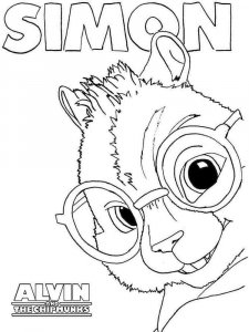 Alvin and the Chipmunks coloring page 16 - Free printable