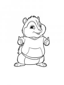 Alvin and the Chipmunks coloring page 21 - Free printable