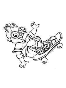 Alvin and the Chipmunks coloring page 23 - Free printable