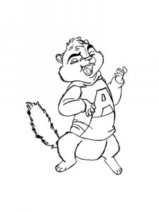 Alvin and the Chipmunks coloring page 25 - Free printable