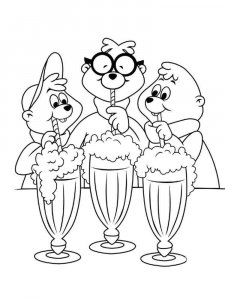 Alvin and the Chipmunks coloring page 4 - Free printable