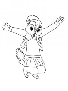 Alvin and the Chipmunks coloring page 26 - Free printable
