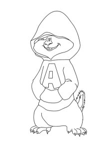 Alvin and the Chipmunks coloring page 39 - Free printable