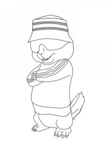 Alvin and the Chipmunks coloring page 30 - Free printable