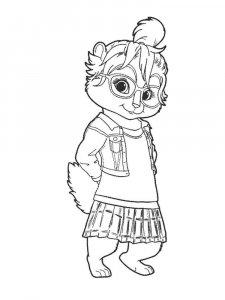 Alvin and the Chipmunks coloring page 31 - Free printable