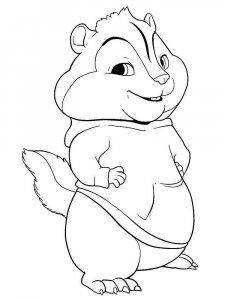 Alvin and the Chipmunks coloring page 33 - Free printable