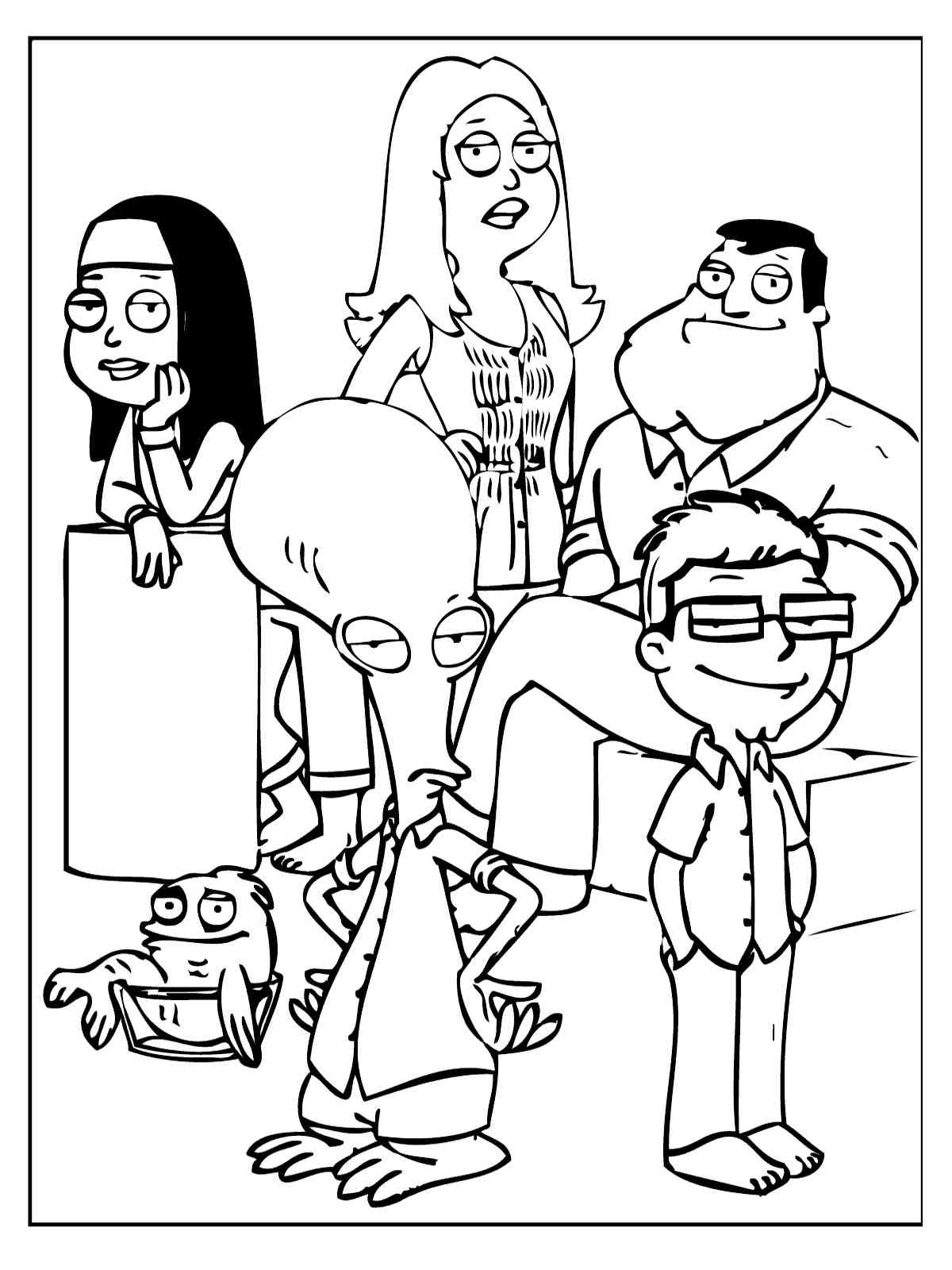 American Dad coloring pages
