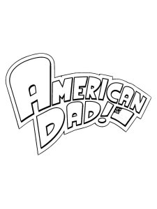 American Dad coloring page 3 - Free printable