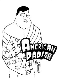 American Dad coloring page 4 - Free printable