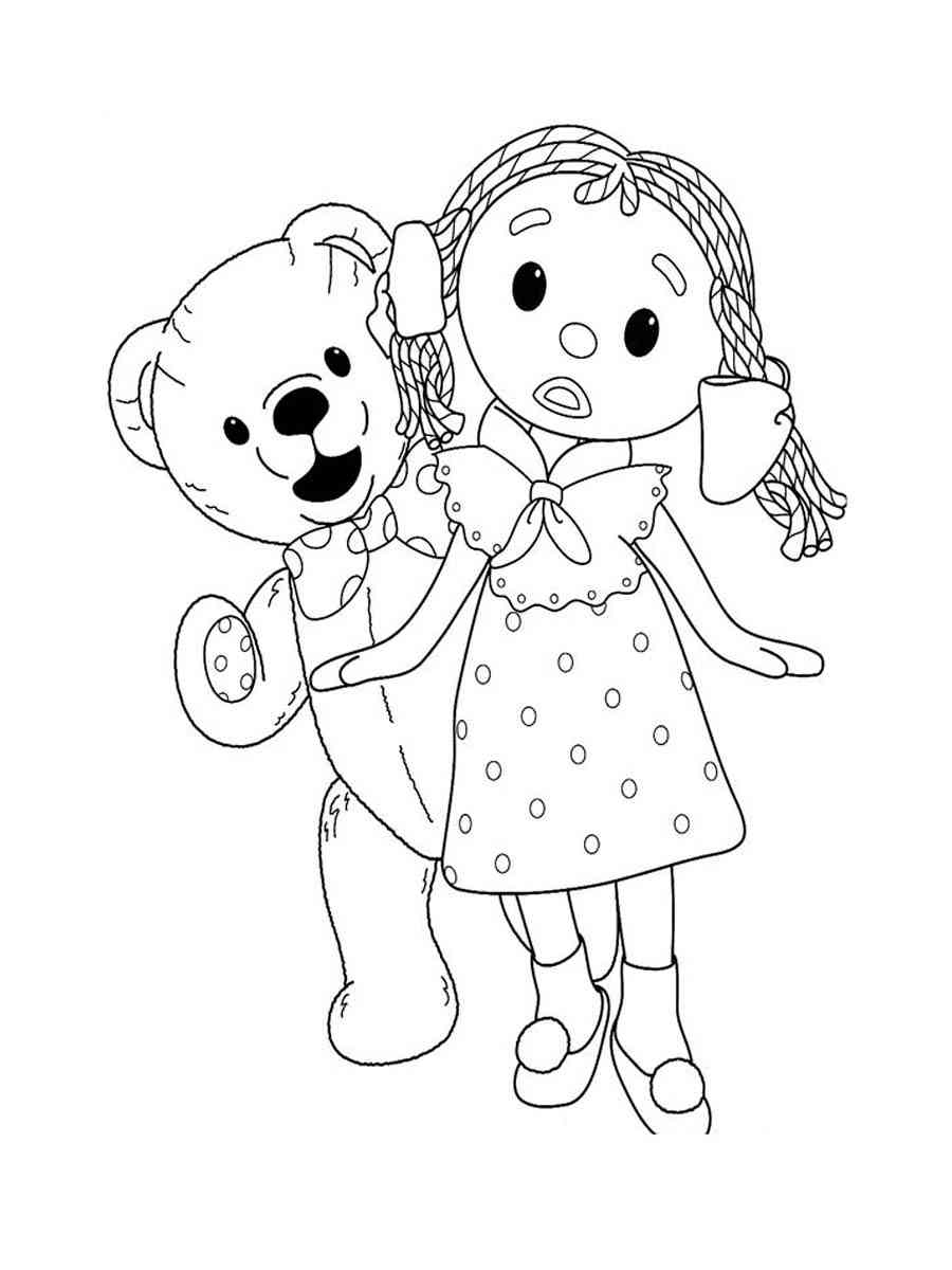 Andy Pandy coloring page - Free printable