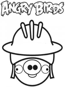 Angry Birds coloring page 1 - Free printable