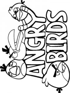 Angry Birds coloring page 2 - Free printable