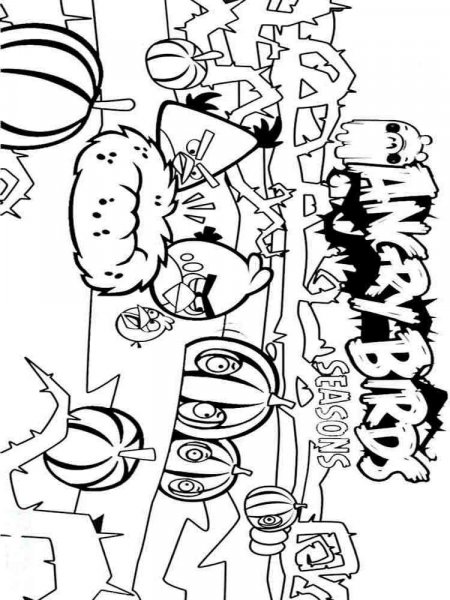 Angry Birds coloring pages