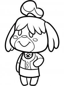 Animal Crossing coloring page 11 - Free printable